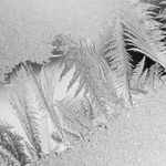 Small abstract ice texture focus point